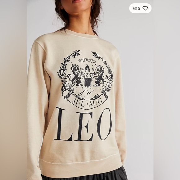 Girl Dangerous Sweaters - *Anthropologie Free People Horoscope Crew Leo